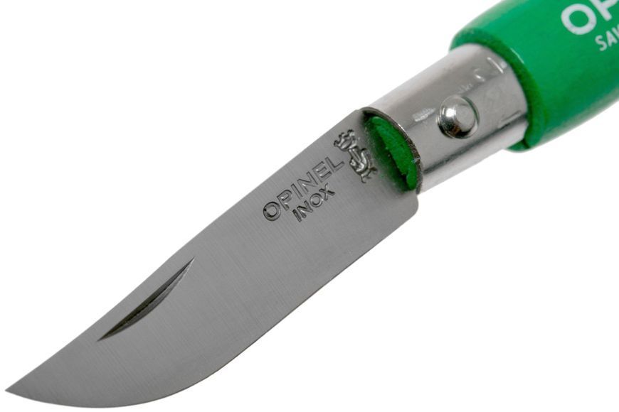 Ніж-брелок складний Opinel Inox №2 зелений (002273) 002273 фото