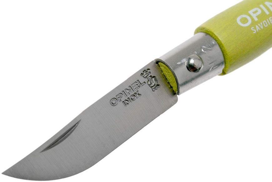 Нож-брелок складной Opinel №2 салатовый (002271) 002271 фото