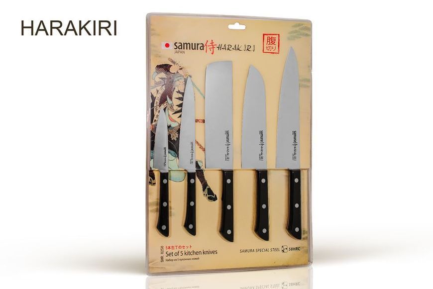 Набір з 5 ножів Samura Harakiri SHR-0250B SHR-0250B фото