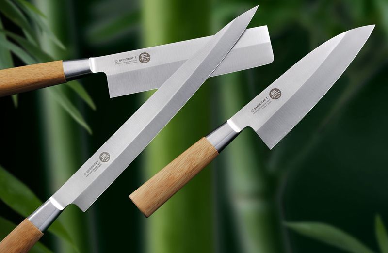 Нож кухонный Накири Usuba 167 мм Suncraft MU Bamboo (MU-08) MU-08 фото