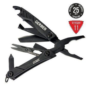 Мультитул Gerber Dime Micro Tool черный блистер 31-001134 фото
