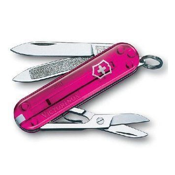 Ніж Victorinox CLASSIC рожевий напівпрозорий 0.6203.T5 0.6203.T5 фото