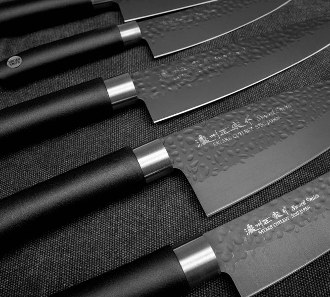 Кухонний ніж Сантоку 170 мм Satake Swordsmith Black (805-735) 805-735 фото