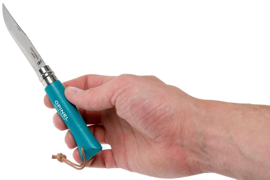 Складаний ніж Opinel №6 Trekking нержавіюча сталь бірюзовий (002200) 002200 фото