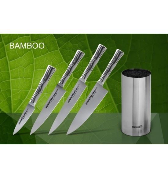 Набір з 4 ножів та підставки Samura Bamboo (SBA-05) SBA-05 фото