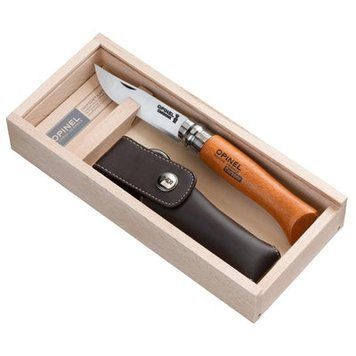 Складний ніж Opinel №8 вуглецева сталь у подаручному футлярі (000815) 000815 фото
